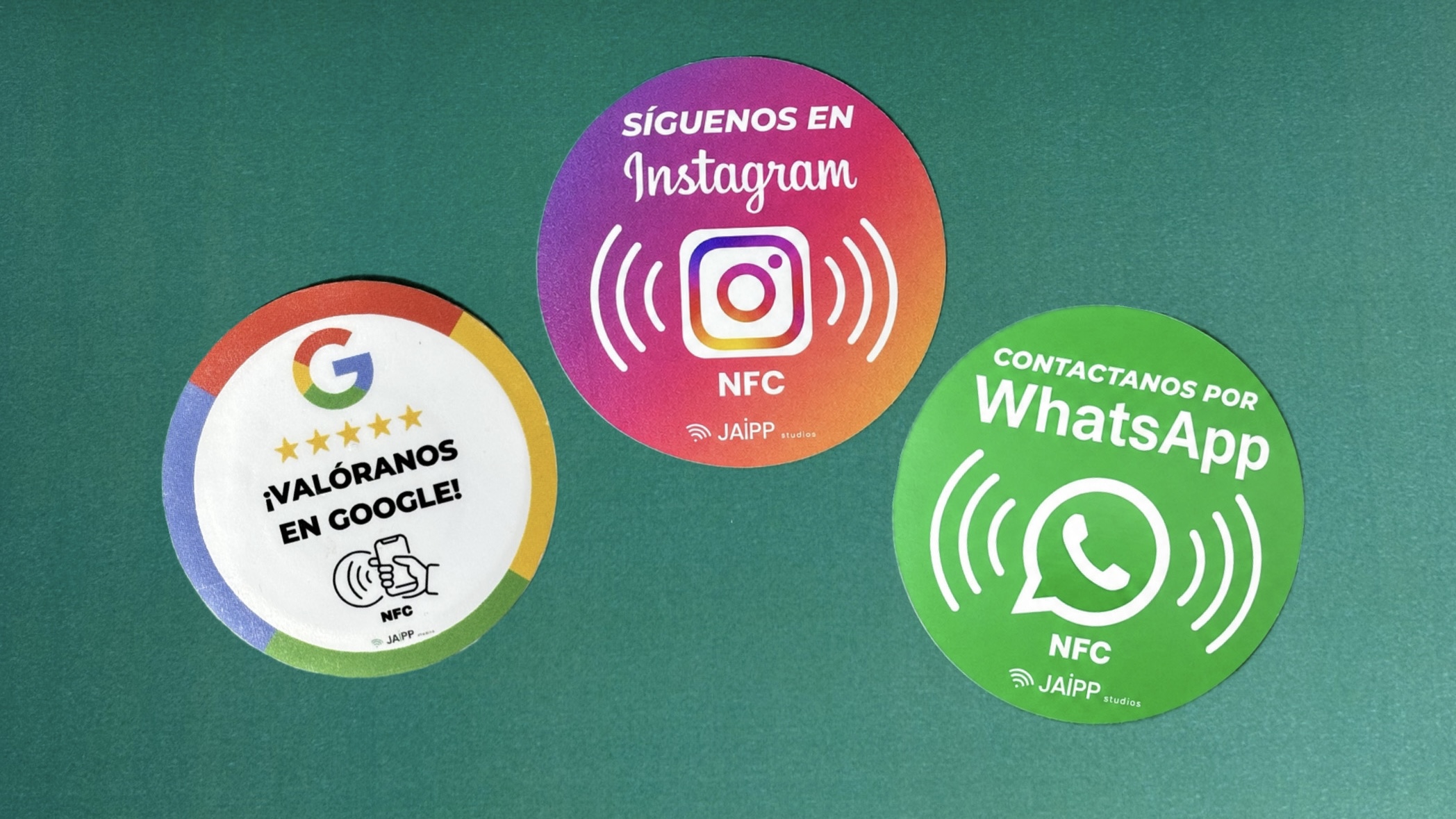 Discos Bip de reseñas de Google, Instagram y WhatsApp