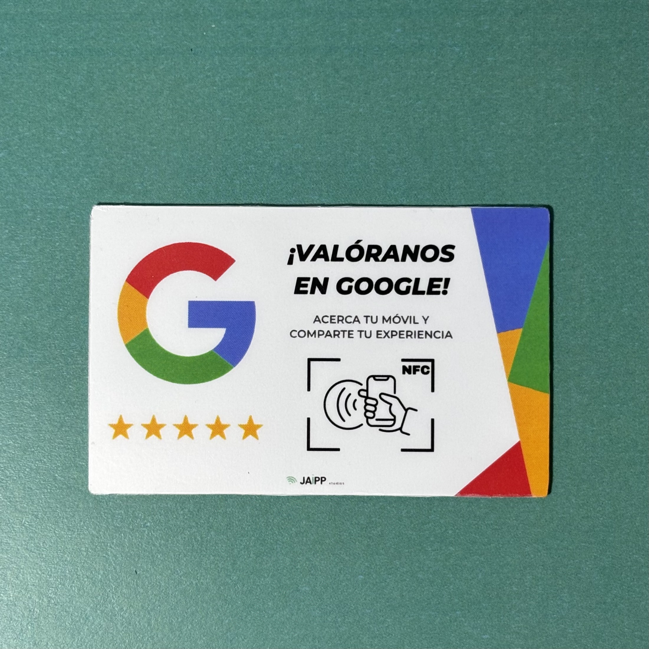 Tarjeta Bip de reseñas de Google